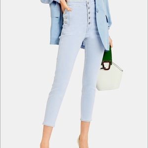 J Brand Natasha Sky High skinny Jean ultra light wash denim button fly size 25